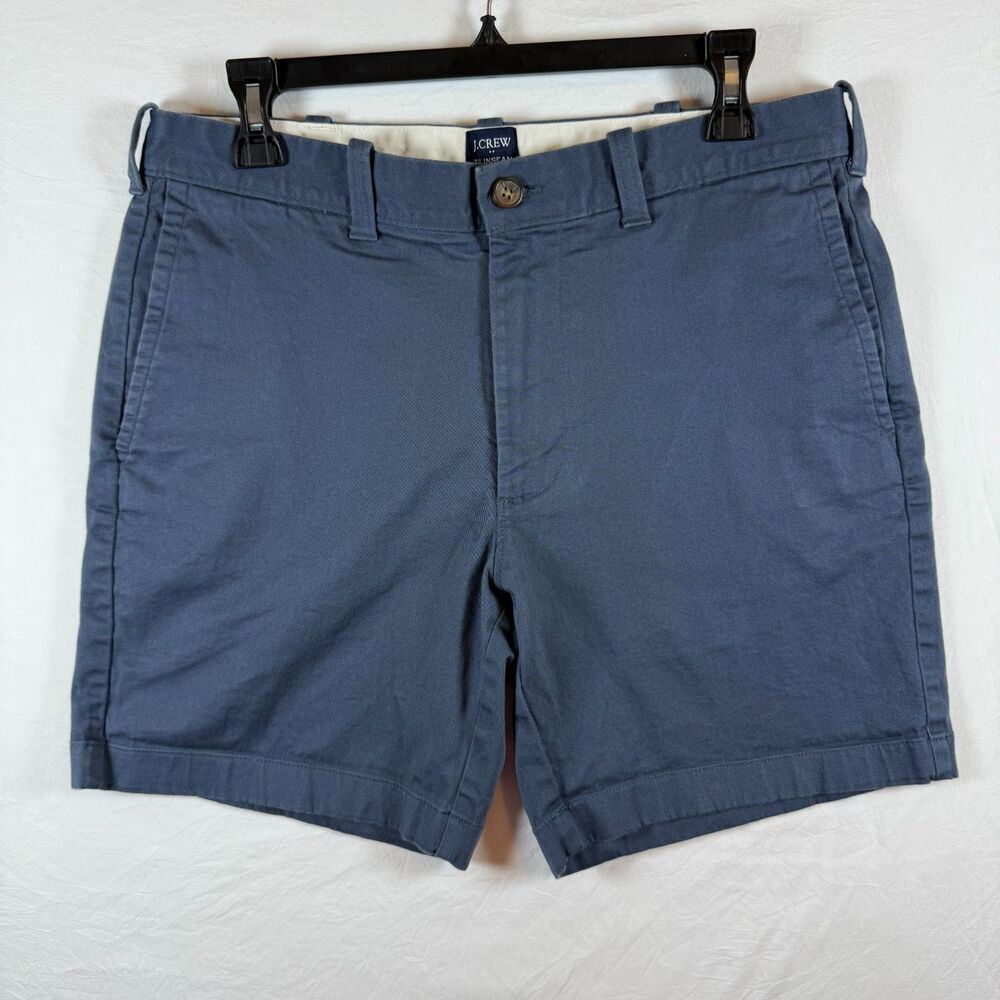 J.Crew Re-Imagined Chino Shorts Slate Blue 7" Inseam 32